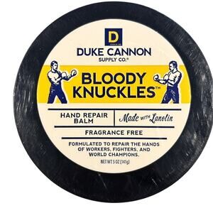 2x Duke Cannon Supply Co. Bloody Knuckles Hand Repair Balm fragrance free 5 oz